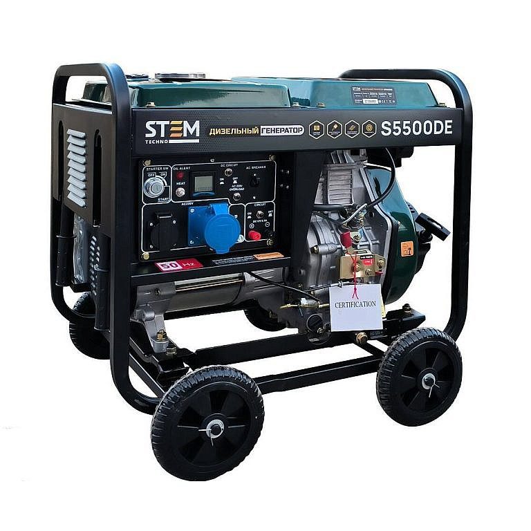 Фото 1 - ГЕНЕРАТОР ДИЗЕЛЬНЫЙ STEM TECHNO S5500DE (5,5 КВТ).