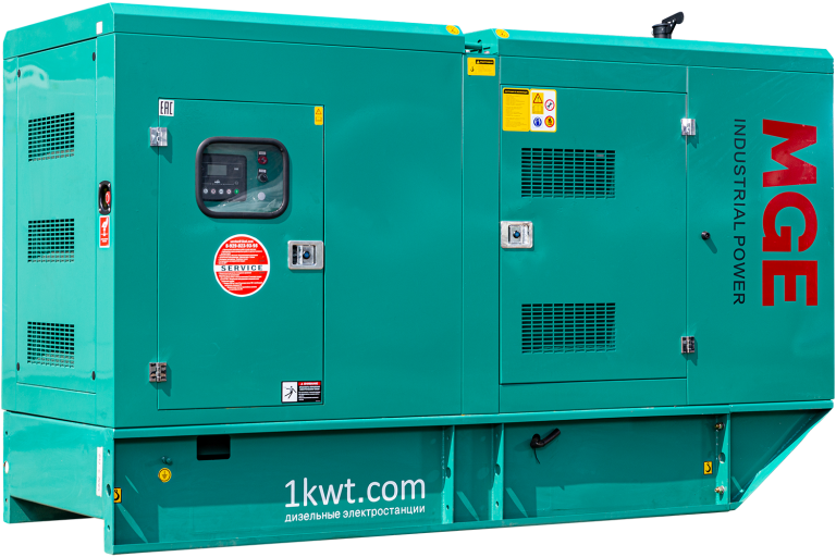 Фото 2 - P60CS дизельный генератор MGE 60 кВт В кожухе на двигателе Cummins / 4BTA3.9-G11.